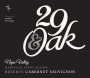 29 & Oak Napa Valley Cabernet Sauvignon 2015  Front Label