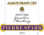 Pierre Sparr Alsace Mambourg Grand Cru Pinot Gris 2012  Front Label