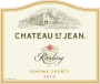 Chateau St. Jean Sonoma County Riesling 2010  Front Label