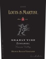 Louis Martini Monte Rosso Vineyard Gnarly Vine Zinfandel 2008  Front Label