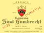 Zind-Humbrecht Alsace Pinot Gris 2009  Front Label