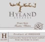 Hyland Estates Founder's Selection Pinot Noir 2012  Front Label