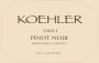 Koehler Winery Pinot Noir 2001  Front Label
