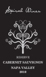 Spiral Cellars Reserve Napa Valley Cabernet Sauvignon 2010  Front Label