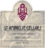 St. Ambrose Cellars Syrah 2012 Front Label