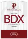 Patterson Cellars BDX 2006 Front Label