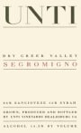 Unti Segromigno Red Blend 2003  Front Label