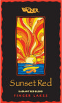 Wagner Vineyards Sunset Red  Front Label