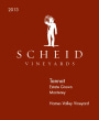 Scheid Vineyards Hames Valley Vineyard Tannat 2013  Front Label