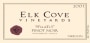 Elk Cove Wind Hill Pinot Noir 2001 Front Label