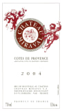 Miraval Cotes de Provence Rouge 2004  Front Label