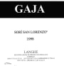 Gaja Sori San Lorenzo 1988 Front Label