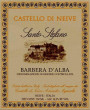 Castello di Neive Barbera d'Alba Santo Stefano 2015  Front Label