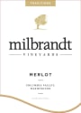 Milbrandt Merlot 2016  Front Label
