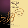 Nota Bene Cellars Syrah 2002  Front Label