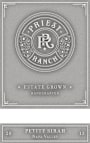 Priest Ranch Estate Petite Sirah 2013 Front Label