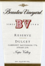 Beaulieu Vineyard Reserve Dulcet 2003 Front Label