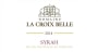 Domaine La Croix-Belle Syrah 2014 Front Label