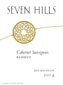 Seven Hills Winery Reserve Cabernet Sauvignon 2014  Front Label