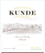 Kunde Syrah 2016  Front Label