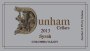 Dunham Cellars Syrah 2013  Front Label