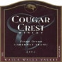 Cougar Crest Cabernet Franc 2002  Front Label