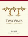 Two Vines Shiraz 2013  Front Label