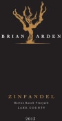 Brian Arden Wines Burton Ranch Vineyard Zinfandel 2013  Front Label