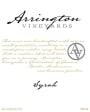 Arrington Vineyards Syrah 2013 Front Label