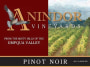 Anindor Vineyards Pinot Noir 2007  Front Label