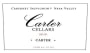 Carter Cellars Cabernet Sauvignon Carter 2015  Front Label