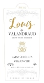Chateau Valandraud Louis de Valandraud 2014 Front Label