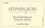Stephen Ross Bien Nacido Vineyard Pinot Noir 2008  Front Label