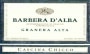 Cascina Chicco Azienda Agricola Barbera d'Alba Granera Alta 2017  Front Label