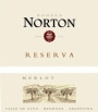 Bodega Norton Reserva Merlot 2007  Front Label