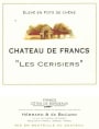 Chateau de Francs Les Cerisiers 2020  Front Label