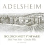 Adelsheim Goldschmidt Vineyard Pinot Noir 2006  Front Label