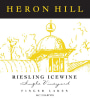 Heron Hill Winery Ingle Vineyard Icewine Riesling 2013 Front Label