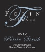 Folin Cellars Petite Sirah 2010 Front Label
