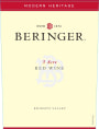 Beringer 3 Acre Red 2012 Front Label