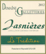 Domaine Gauletteries Jasnieres Le Tradition 2012  Front Label