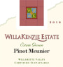 WillaKenzie Estate Pinot Meunier 2010  Front Label