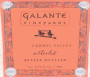 Galante Vineyards Merlot 2002  Front Label