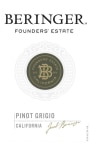 Beringer Founders' Estate Pinot Grigio 2015  Front Label