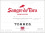 Torres Sangre de Toro Garnacha 2016  Front Label