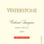 Waterstone Reserve Cabernet Sauvignon 2007 Front Label
