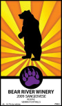 Bear River Reserve Sangiovese 2009  Front Label