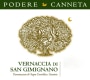 Canneta Vernaccia di San Gimignano 2016  Front Label