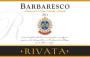 Rivata Barbaresco 2013  Front Label