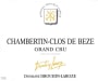 Domaine Drouhin-Laroze Chambertin-Clos de Beze Grand Cru (375ML half-bottle) 2019  Front Label